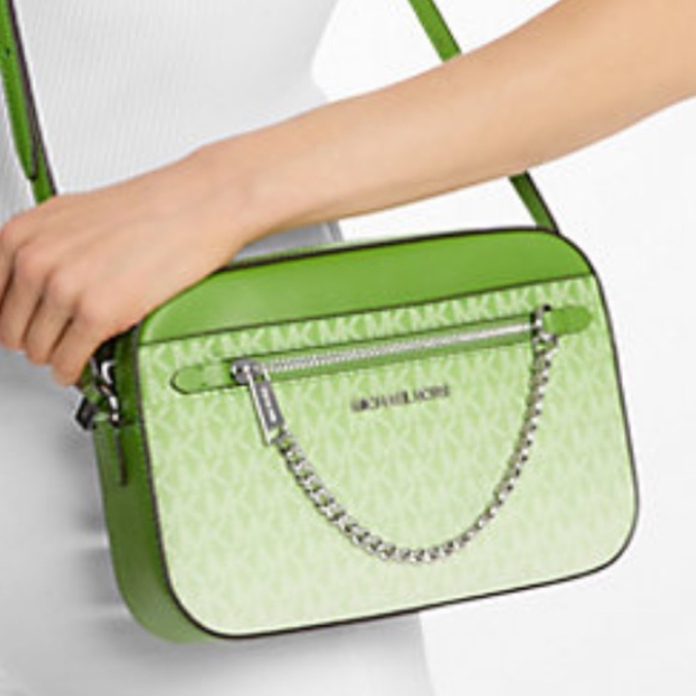 Michael Kors Jet Set Large Ombré Signature Logo Crossbody Body
Jungle Green
NWT